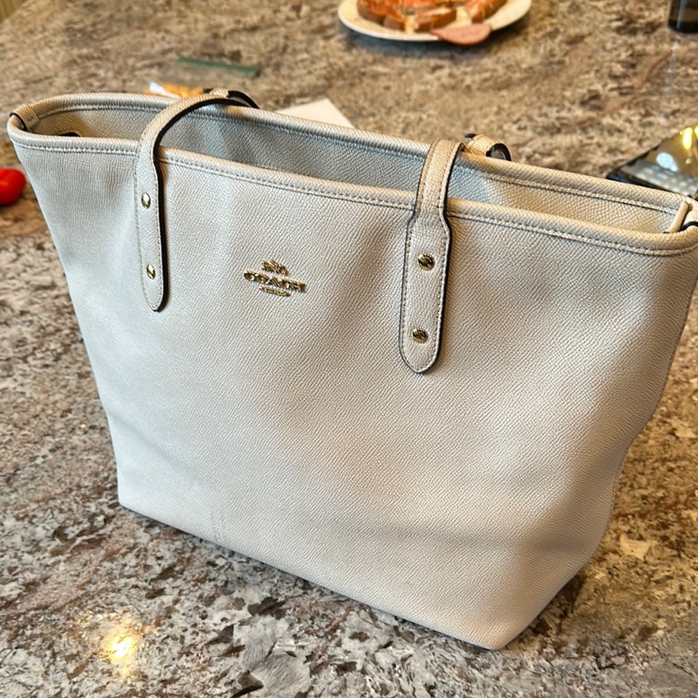 Coach Cream Tote Bag
